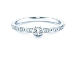 Solitärring Eternal Pavé mit Diamanten