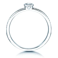 Solitärring Eternal Pavé mit Diamanten
