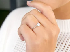 Solitärring Heaven 6 mit Krappenfassung und Labordiamant