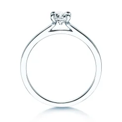 Solitärring Modern - Solitärring mit 4er Krappenfassung und Diamant