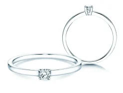 Solitärring Modern Petite mit Diamant