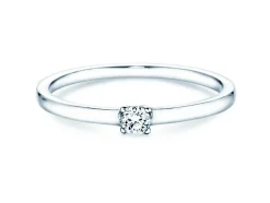 Solitärring Modern Petite mit Diamant