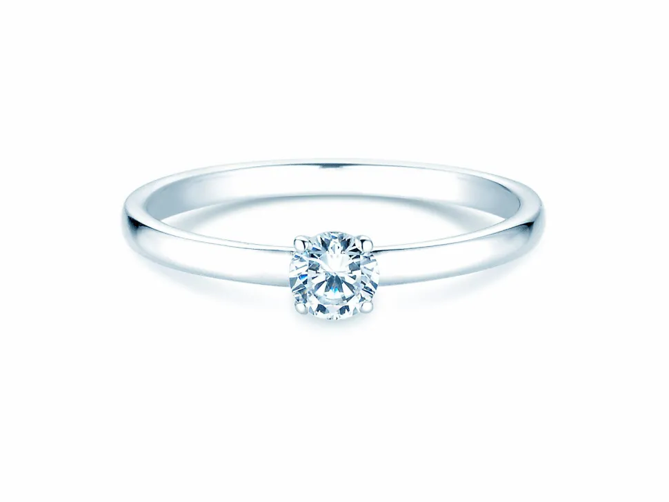 Solitärring Pure mit Diamant