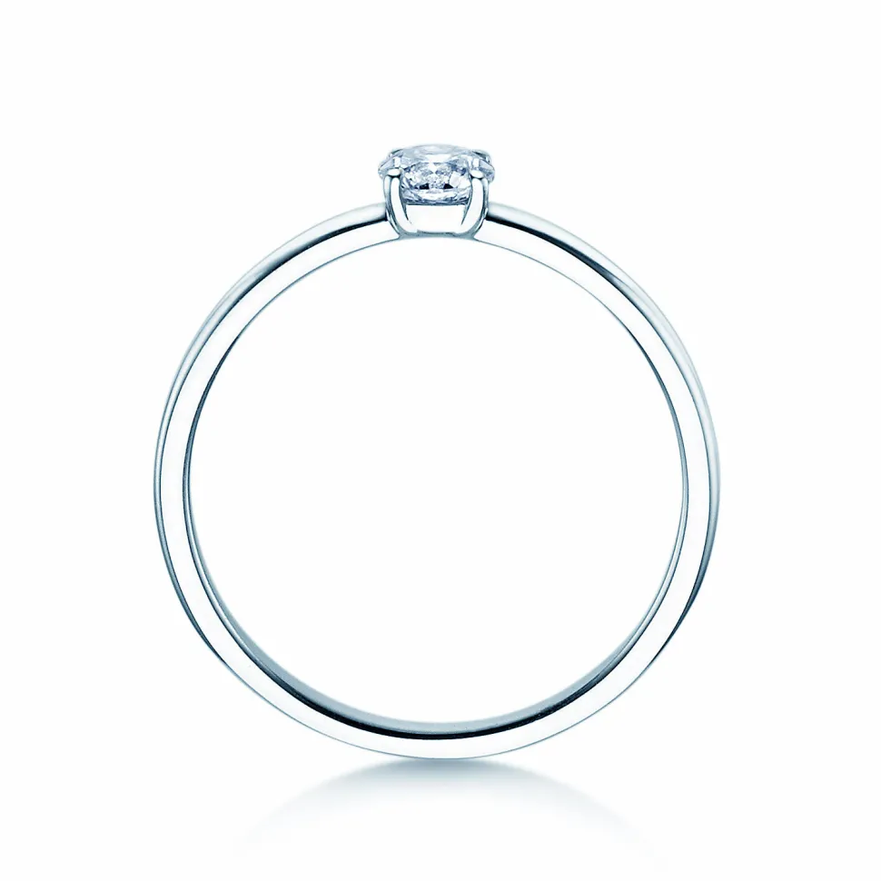 Solitärring Pure mit Diamant