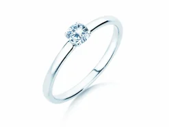 Solitärring Pure mit Diamant