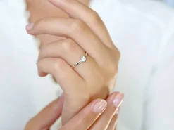 Solitärring Pure mit Diamant