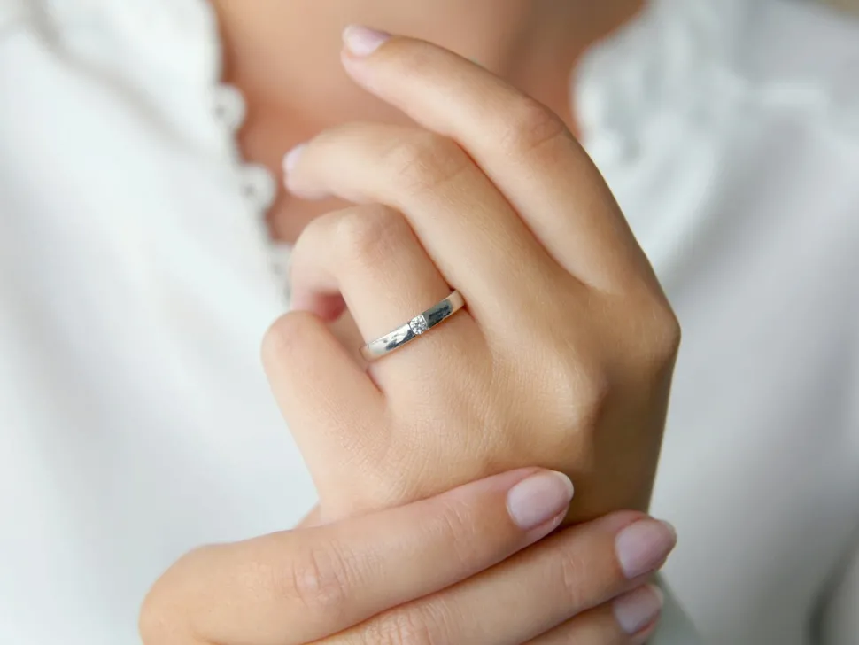 Spannring Destiny mit Diamant