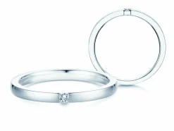 Spannring Infinity mit Diamant