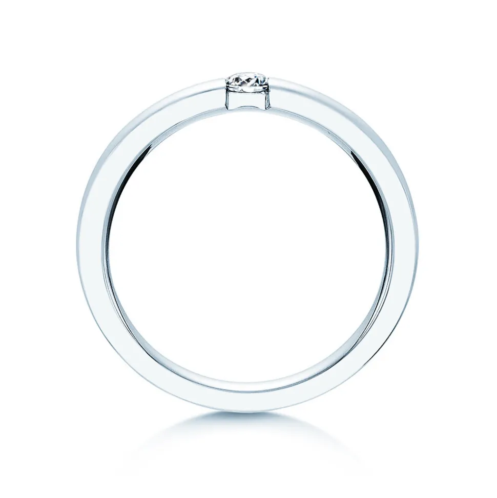Spannring Infinity mit Diamant
