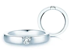 Spannring Infinity mit Labordiamant