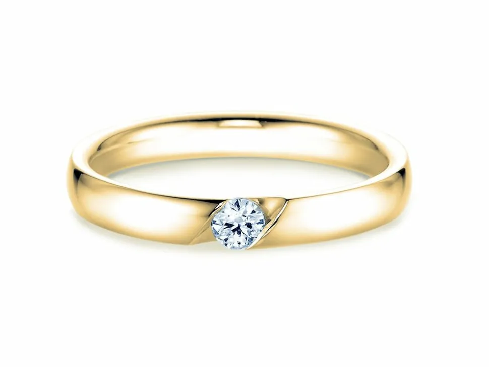 Spannring Italic mit Diamant