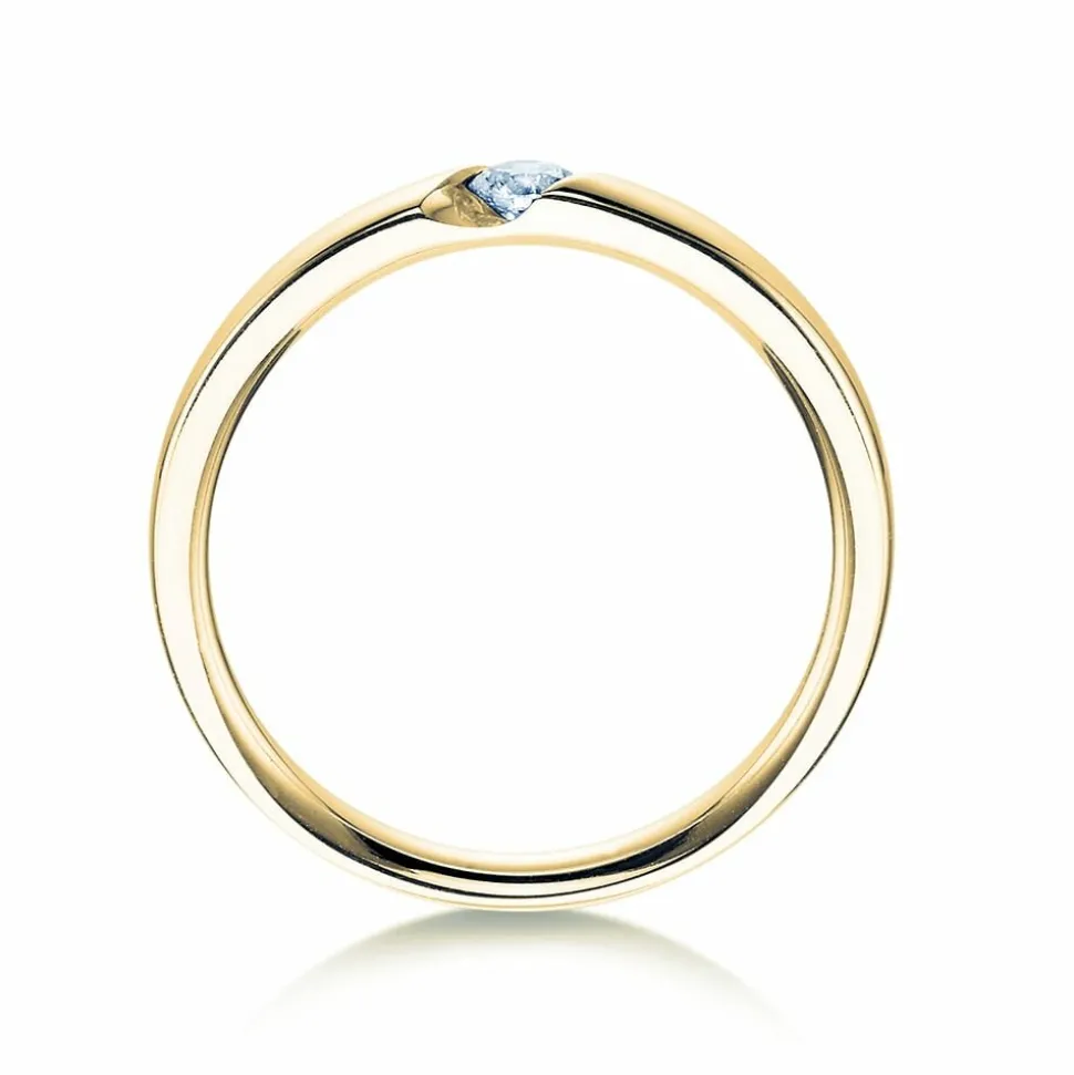 Spannring Italic mit Diamant