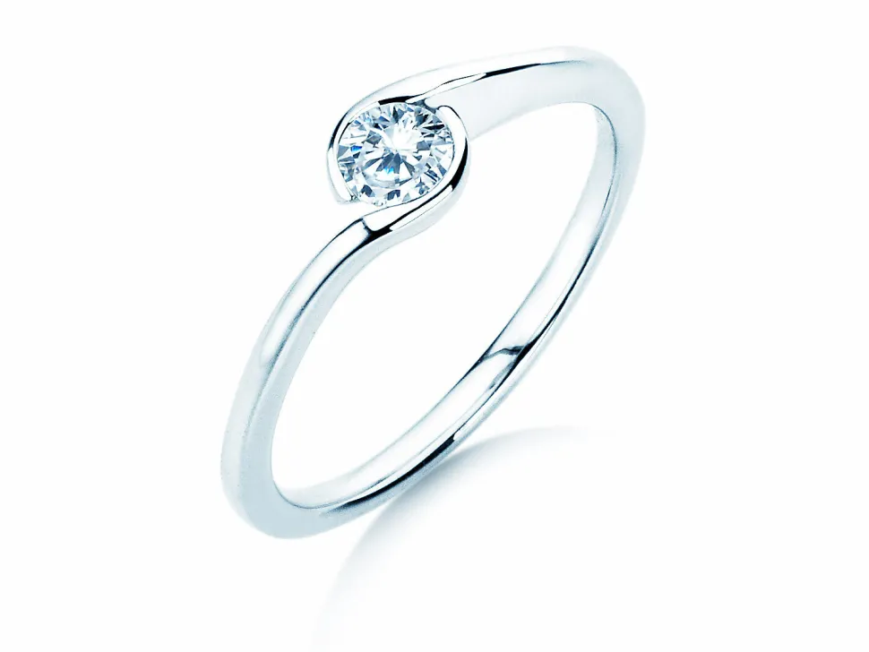 Spannring Touch mit Diamant