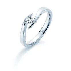Spannring Twist mit Diamant